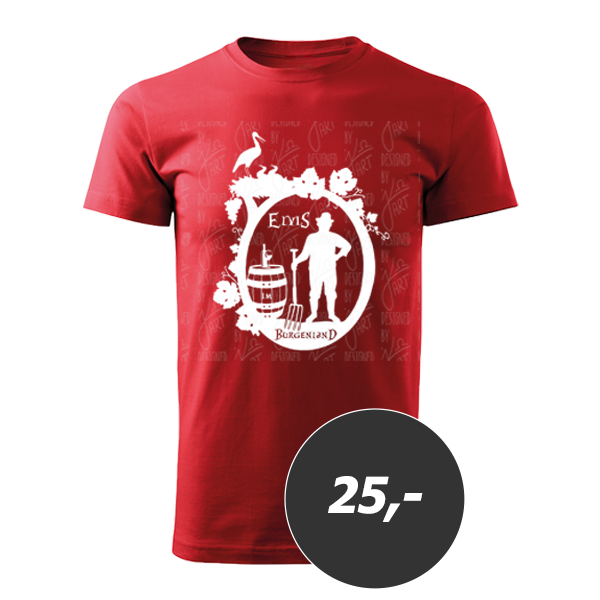 T-Shirt m Baumwolle rot Jk Art Design